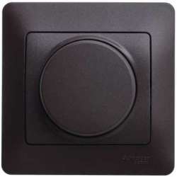 SE Glossa Шоколад Светорегулятор (диммер) поворотный, 300Вт (в сборе) арт. GSL000834