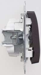 SE Glossa Шоколад Выключатель 2-клавишный, сх.5, 10АХ арт. GSL000851