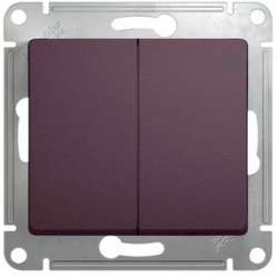 SE Glossa Сиреневый туман Переключатель 2-клавишный, сх.6,10AX арт. GSL001465