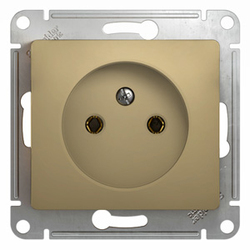 SE Glossa Титан Розетка б/з арт. GSL000441