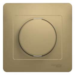 SE Glossa Титан Светорегулятор (диммер) поворотный, 300Вт (в сборе с рамкой) арт. GSL000434