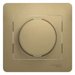 SE Glossa Титан Светорегулятор (диммер) универсальный, 600Вт/ВА (в сборе с рамкой) арт. GSL000436