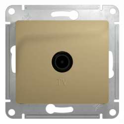SE Glossa Титан TV Розетка одиночная 1DB арт. GSL000491