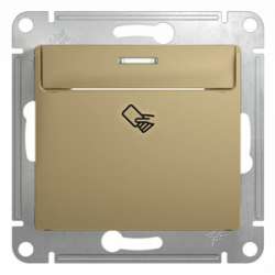 SE Glossa Титан Выключатель карточный, сх.6 арт. GSL000469