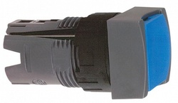 SE Головка кнопки 16мм, квадратная, синяя арт. ZB6CA6