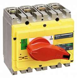 SE Interpact INS/INV Выключатель-разъединитель INS250 4P 200A красно-желтая арт. 31123