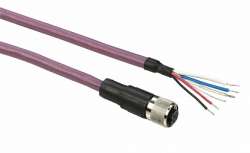 SE Кабель CANopen, угловой M12-А 5pin, Male-Female, 2м арт. TCSCCN2M2F2