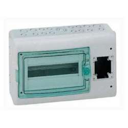 SE Kaedra Серый Корпус навесной 1 ряд 12 модулей пластик 280x448x160мм IP65 c DIN-рейкой с монтажной платой арт. 13438