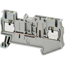 SE Клеммник Pit Съемный картр. разъединитель, 2 точки 2.5мм,серый арт. NSYTRP22TB
