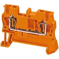 SE Клеммник пружинный проходной 2,5мм 2 точки оранжевый арт. NSYTRR22AR