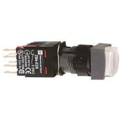 SE Кнопка 16мм 12-24В с подсветкой, белая (XB6CE1B5B) арт. XB6CE1B5B