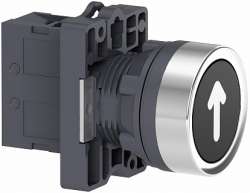 SE Кнопка XA2,пружинный возврат, черная, с маркировкой, 1НO арт. XA2EA3341