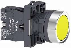 SE Кнопка XA2,пружинный возврат,желтая,1НO арт. XA2EA51