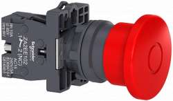 SE Кнопка аварийного останова,тяни-толкай,40мм,красная 1НЗ арт. XA2ET42