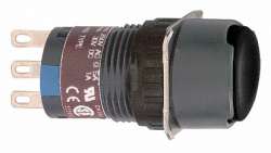 SE Кнопка черная, 16 мм пружинный возврат, круглая арт. XB6EAA21P