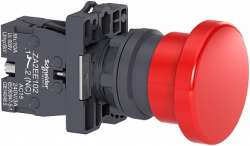 SE Кнопка грибовидная 40мм красная 1НЗ (XA2EC42) арт. XA2EC42