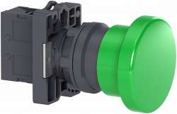 SE Кнопка грибовидная 40мм зеленая 1НO (XA2EC31) арт. XA2EC31