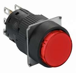 SE Кнопка красная, 16 мм пружинный возврат, круглая арт. XB6EAA41P