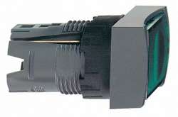 SE Кнопка прямоугольная с подсветкой зеленая арт. ZB6DF3