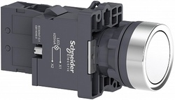 SE Кнопка с подсветкой LED, 220В,белая,1НO арт. XA2EW31M1