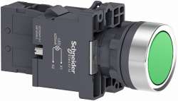 SE Кнопка с подсветкой LED, 220В,зеленая,1НO арт. XA2EW33M1