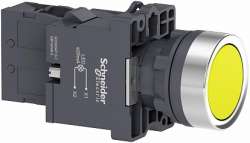 SE Кнопка с подсветкой LED, 220В,желтая,1НO арт. XA2EW35M1