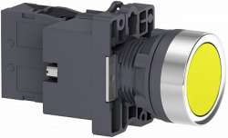 SE Кнопка с подсветкой LED, 24В,желтая,1НO арт. XA2EW35B1