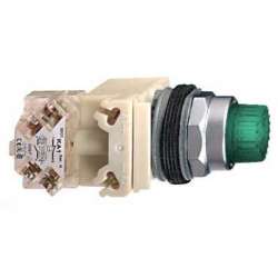 SE Кнопка с подсветкой зеленая, 230В арт. 9001K2L7GH13