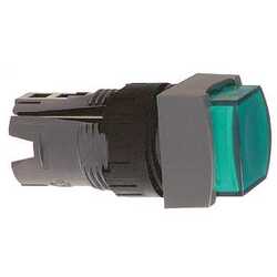 SE Кнопка удлиненная прямоугольная с подсветкой зеленая ZB6CE3 арт. ZB6CE3