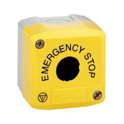 SE Кнопочный пост, 1 отверстия, с маркировкой, желтый арт. XALK01H29