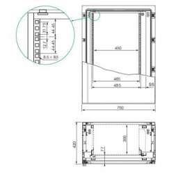 SE Комплект из 2 стоек 1250мм 79000 арт. NSYSPLA125