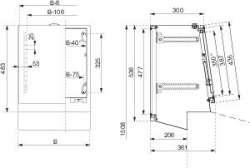 SE Консоль нерж.сталь 600х300 арт. NSYSDCX63