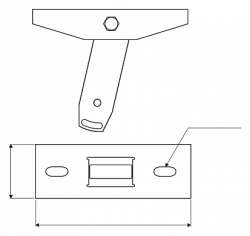 SE Крепление к потолку B23 SS316L арт. 1149364