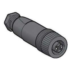 SE М12 Прямой разъем 4 штыря XZCC12FDP40B арт. XZCC12FDP40B