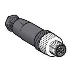 SE М12 Прямой разъем 4 штыря арт. XZCC12MDM40B