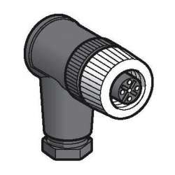 SE М12 Угловой разъем 5 штырей арт. XZCC12FCM50B