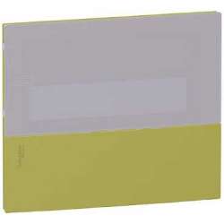 SE Mini Pragma Зеленая Панель передняя, 1ряд/4 модуля, встраиваемая дымчатая дверь арт. MIP60104T