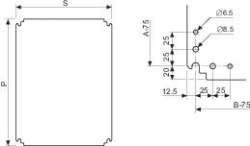 SE Монтажная плата бакелитовая 300x250 арт. NSYMB3025