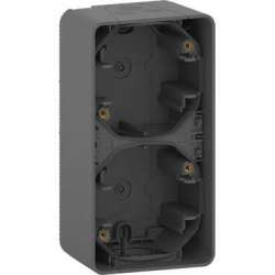 SE Mureva Styl Антрацит Бокс 2-ой для накладного вертикального монтажа, IP55 арт. MUR37912