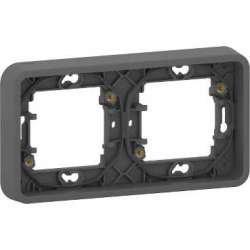 SE Mureva Styl Антрацит Рамка 2-ая, горизонтальная, IP55 арт. MUR34101