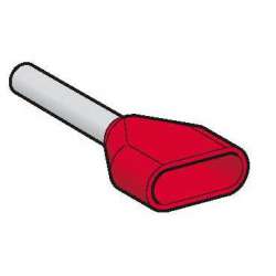 SE Наконечник двойной кабельный наконечник 1мм красный арт. AZ5DE010