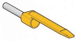 SE Наконечник с язычком для маркировки AR1M*, средний р-р, 0,25мм желтый арт. DZ5CA002