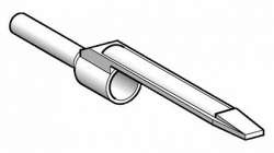 SE Наконечник с язычком для маркировки AR1M*, средний р-р, 0,5мм белый арт. DZ5CA005D