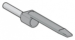 SE Наконечник с язычком для маркировки AR1M*, средний р-р, 0,75мм серый арт. DZ5CA007D