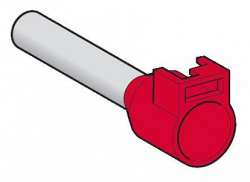 SE Наконечник с возможностью крепления язычка для маркировки AR1SC03, длинный р-р,10мм красный арт. DZ5CA103D