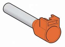 SE Наконечник с возможностью крепления язычка для маркировки AR1SC03, средний р-р,4мм оранжевый арт. DZ5CA042D