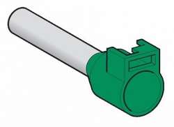 SE Наконечник с возможностью крепления язычка для маркировки AR1SC03, средний р-р,6мм зеленый арт. DZ5CA062D