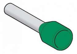 SE Наконечник средней длины сеч. 0,34мм2, зеленый арт. DZ5CE003