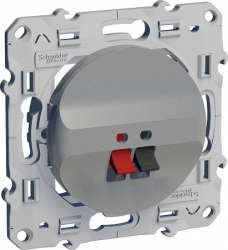 SE Odace Алюминий Аудиорозетка для подключения колонок арт. S53R487