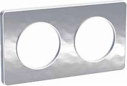 SE Odace Алюминий Мартель/Бел Рамка 2-ая арт. S52P804K